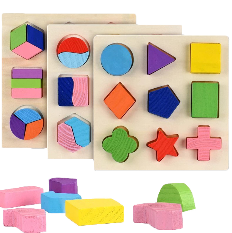 Puzzle Géométrique En Bois